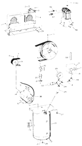 Air-Compressor Parts Diagram and Parts List for VT511400  Campbell Hausfeld Compressor